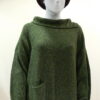 Ella medium tunic in fern, knitted in silk/lambswool