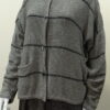 Mirage short jacket in dove/graphite, knitted in silk/lambswool