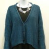 Norna short jacket in matelot, knitted in silk/lambswool