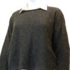 Norna short tunic in charcoal knitted in lambswool/cashmere yarn, designed and made in Orkney