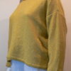Norna short tunic in lemon, knitted in lambswool/cashmere yarn, designed and made in Orkney